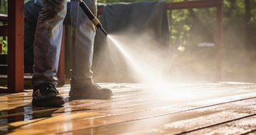 How is the Pressure Washing Service Performed in East Ham?