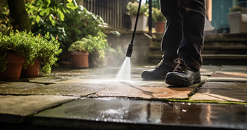 How is Pressure Washing Service Performed in Mill Hill?