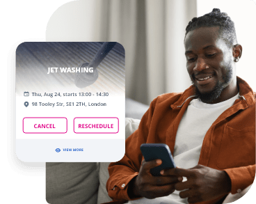 With our jet washing service, you can easily book an appointment directly from your phone - and get your property sparkling clean in no time!