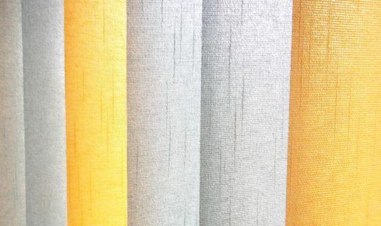 multi-coloured vertical blinds