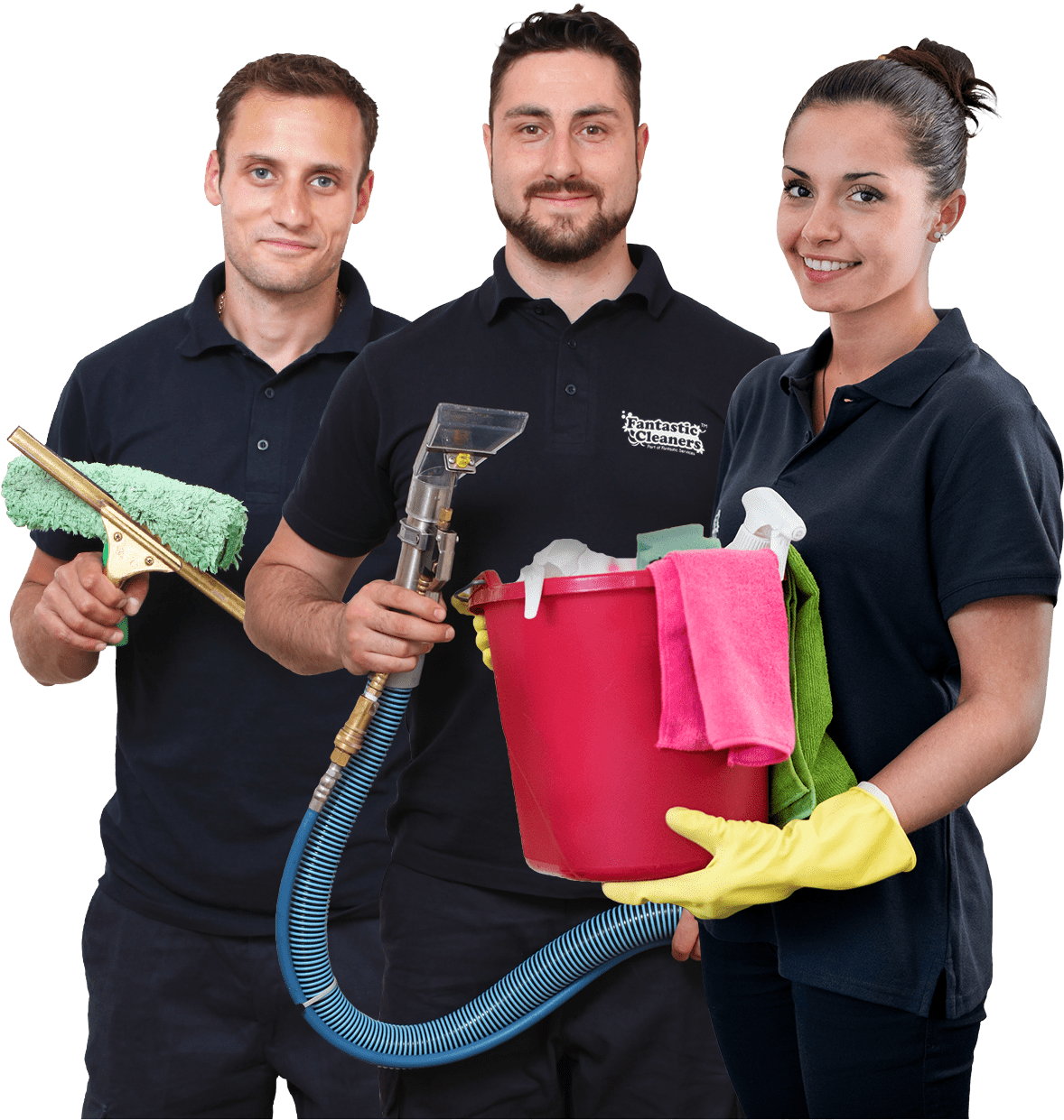 A team of 3 Fantastic cleaners