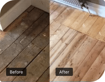 Floor Sanding before and after