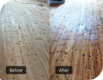 Floor Sanding before and now