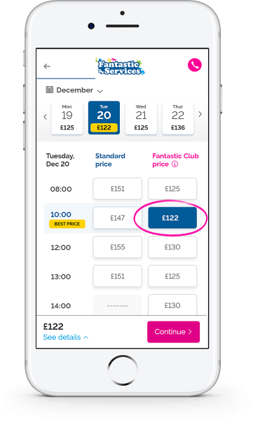 club-mobile Fantastic Club prices on mobile