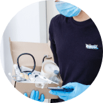 prescription-pick-up-and-delivery Fantastic technician delivering medical supplies
