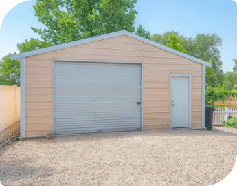 Wooden garage