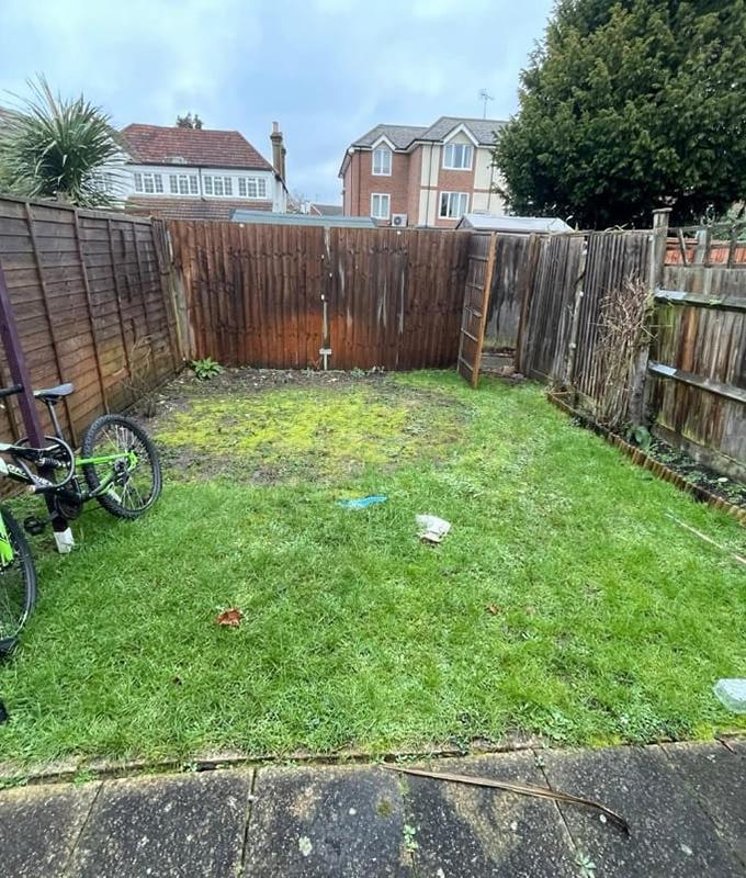 before gardening north east london backyard