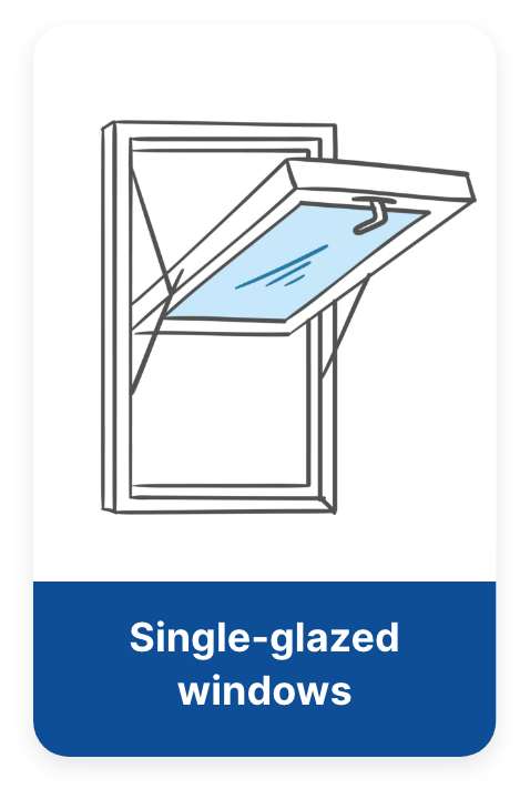 Single glazed windows