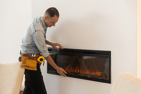 Upgrade your home with stylish gas fire installed by Fantastic Services Gas fire installer while working in a London property