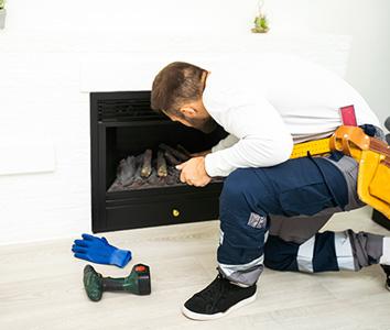 gas fire installer in a London property